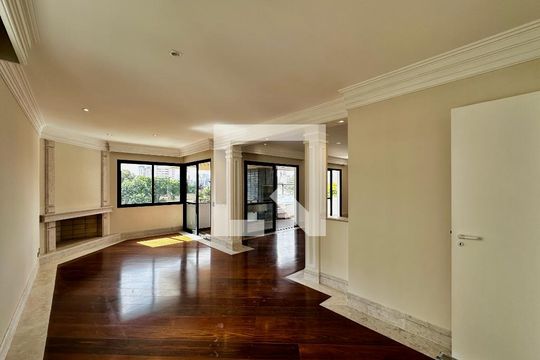 Sala de apartamento para alugar com 3 quartos, 216m² em Cidade Monções, São Paulo