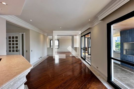 Sala de apartamento para alugar com 3 quartos, 216m² em Cidade Monções, São Paulo