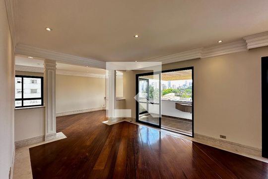 Sala de apartamento para alugar com 3 quartos, 216m² em Cidade Monções, São Paulo