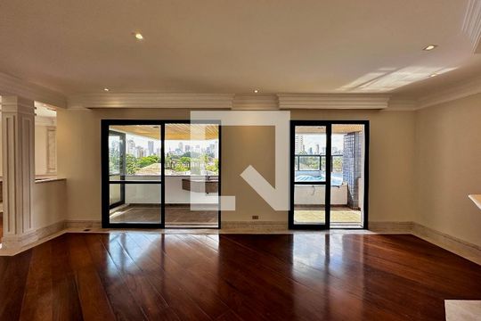 Sala de apartamento para alugar com 3 quartos, 216m² em Cidade Monções, São Paulo