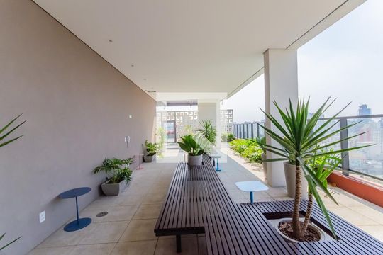 Área comum - Rooftop de kitnet/studio à venda com 1 quarto, 24m² em Liberdade, São Paulo