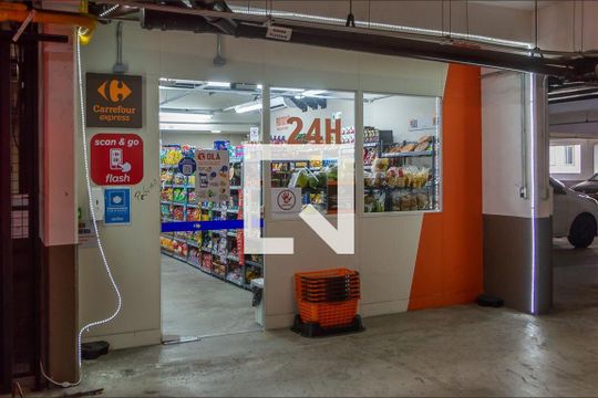 Área comum - Mercado de apartamento para alugar com 1 quarto, 42m² em Jardim Olavo Bilac, São Bernardo do Campo