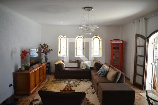 Sala de casa à venda com 5 quartos, 356m² em Jardim Ocara, Santo André