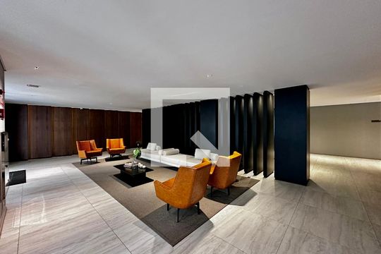Hall Social Bloco de apartamento à venda com 1 quarto, 42m² em Vila Cordeiro, São Paulo