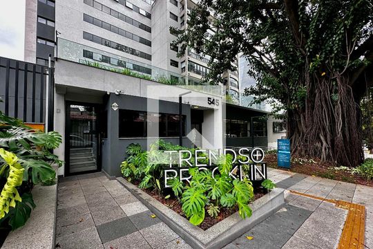 Fachada de apartamento à venda com 1 quarto, 42m² em Vila Cordeiro, São Paulo