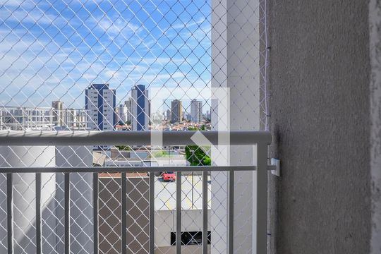 Varanda da Sala de apartamento à venda com 2 quartos, 40m² em Vila Água Funda, São Paulo