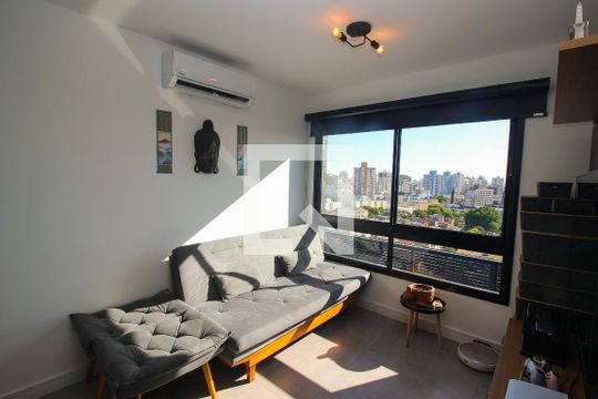 Sala de apartamento à venda com 1 quarto, 45m² em Azenha, Porto Alegre