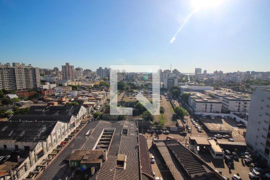 Vista da Sala de apartamento à venda com 1 quarto, 45m² em Azenha, Porto Alegre
