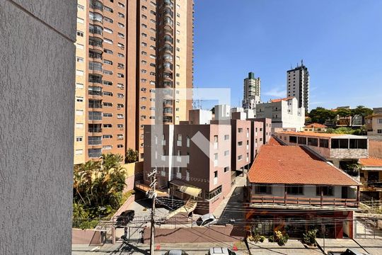 vista Sacada Sala de apartamento à venda com 3 quartos, 80m² em Vila Valparaíso, Santo André