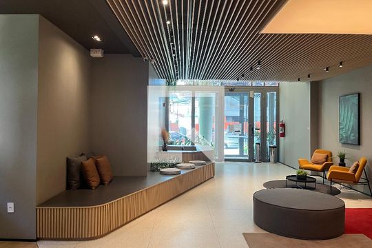 Hall de entrada de kitnet/studio à venda com 1 quarto, 23m² em Barra Funda, São Paulo
