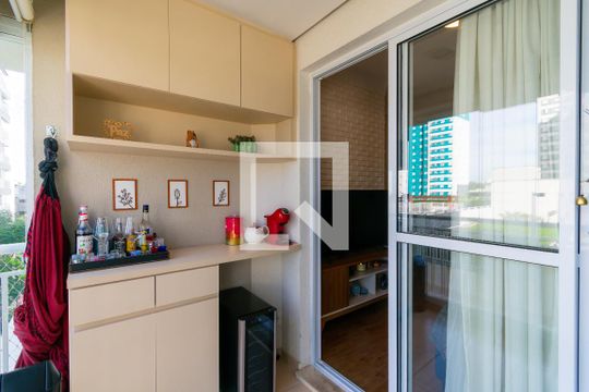 Varanda da Sala de apartamento à venda com 2 quartos, 55m² em Jardim Ibitirama, São Paulo