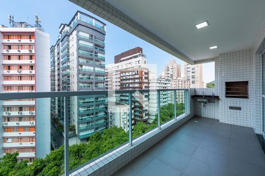 Churrasqueira de kitnet/studio para alugar com 1 quarto, 30m² em José Menino, Santos