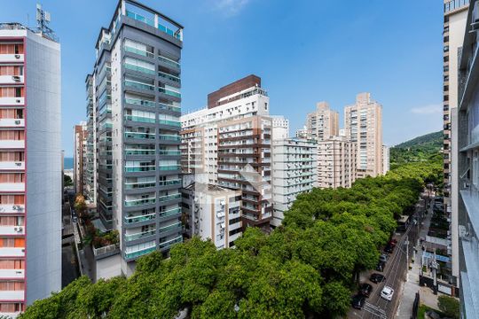 Vista de kitnet/studio para alugar com 1 quarto, 30m² em José Menino, Santos