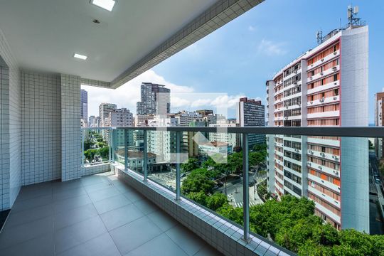 Churrasqueira de kitnet/studio para alugar com 1 quarto, 30m² em José Menino, Santos