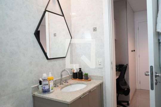 Banheiro da Suíte 1 de apartamento à venda com 3 quartos, 119m² em Belém, São Paulo