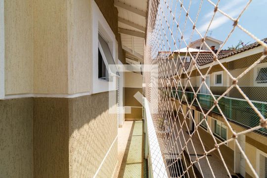 Varanda da Suíte de casa de condomínio à venda com 3 quartos, 100m² em Vila Mazzei, São Paulo
