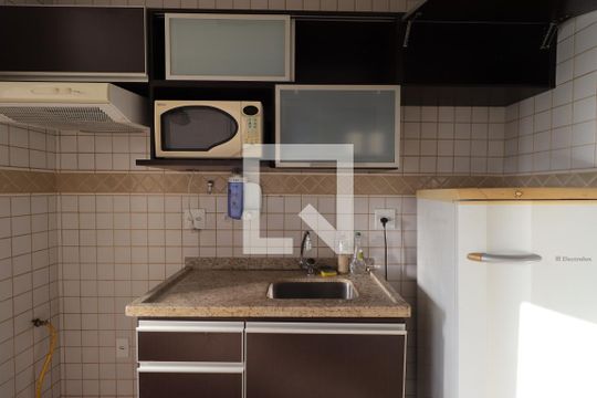 Cozinha de apartamento para alugar com 1 quarto, 40m² em Jardim Palma Travassos, Ribeirão Preto