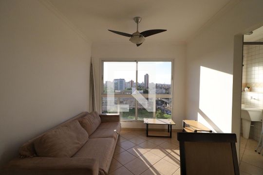 Sala de apartamento para alugar com 1 quarto, 40m² em Jardim Palma Travassos, Ribeirão Preto