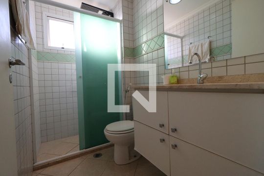 Banheiro da Suíte de apartamento para alugar com 1 quarto, 40m² em Jardim Palma Travassos, Ribeirão Preto