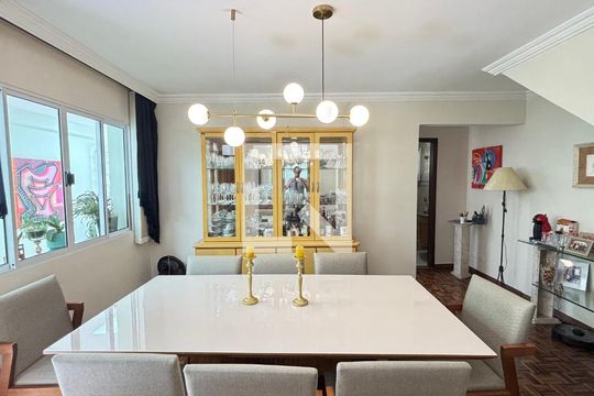 Sala de Jantar de casa à venda com 3 quartos, 200m² em Campestre, Santo André