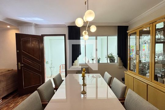 Sala de Jantar de casa à venda com 3 quartos, 200m² em Campestre, Santo André