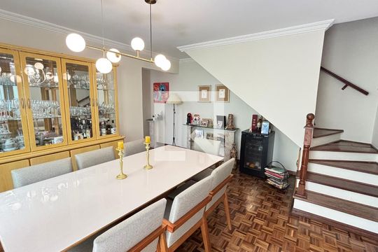 Sala de Jantar de casa à venda com 3 quartos, 200m² em Campestre, Santo André