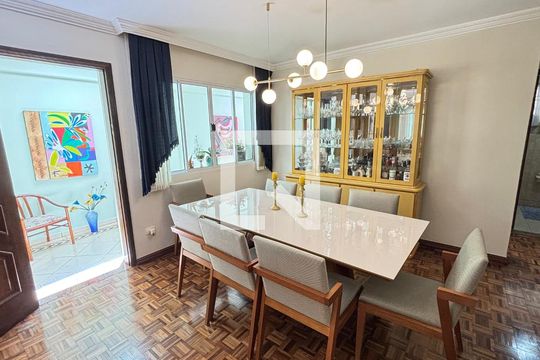 Sala de Jantar de casa à venda com 3 quartos, 200m² em Campestre, Santo André