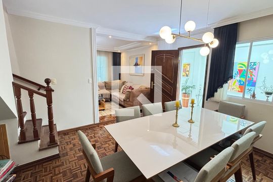 Sala de Jantar de casa à venda com 3 quartos, 200m² em Campestre, Santo André