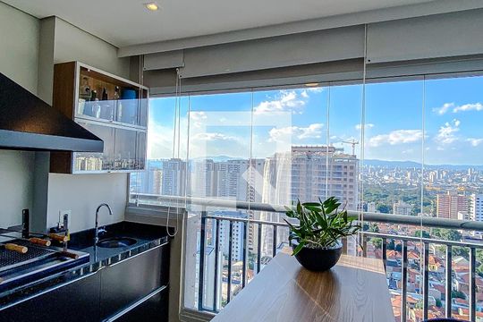 Varanda da Sala de apartamento à venda com 2 quartos, 77m² em Belenzinho, São Paulo
