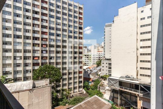 Vista da Varanda de kitnet/studio para alugar com 1 quarto, 29m² em Vila Buarque, São Paulo