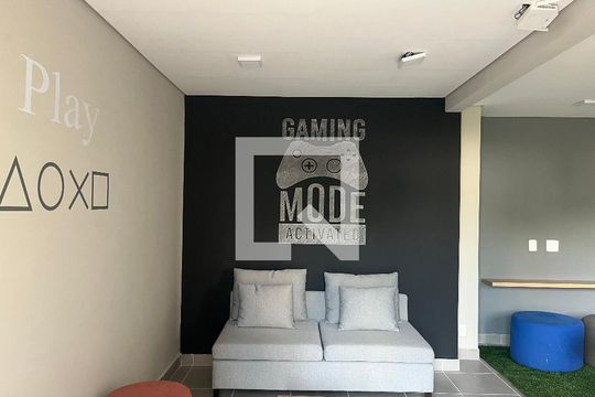 Área Comum - Sala de Jogos de apartamento para alugar com 1 quarto, 33m² em Parque Industrial Tomas Edson, São Paulo