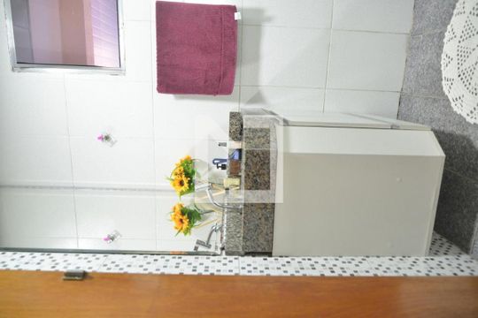 Banheiro Social de apartamento à venda com 3 quartos, 117m² em Jardim Guarará, Santo André