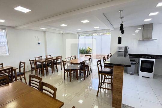 Área comum - Salão de festas de apartamento à venda com 2 quartos, 64m² em Campestre, Santo André