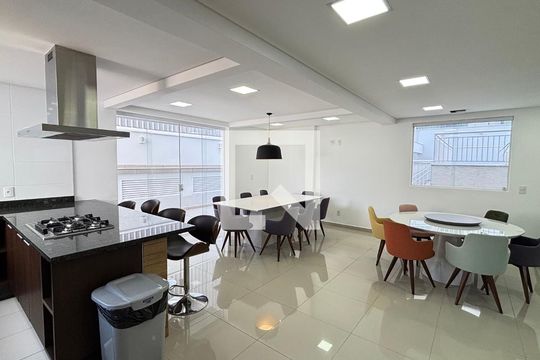 Salao Gourmet de apartamento à venda com 2 quartos, 64m² em Campestre, Santo André