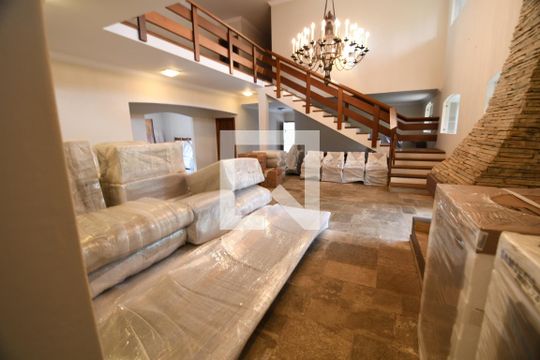 Sala de casa de condomínio à venda com 6 quartos, 1120m² em Condomínio Chácaras do Alto da Nova Campinas, Campinas