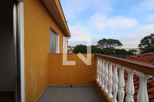 Varanda do Quarto de casa para alugar com 1 quarto, 34m² em Jardim Utinga, Santo André