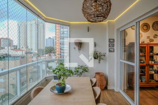 Varanda cozinha/Área de serviço de apartamento à venda com 3 quartos, 77m² em Vila Caminho do Mar, São Bernardo do Campo