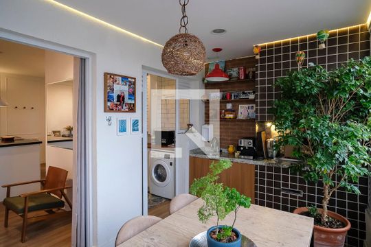 Varanda cozinha/Área de serviço de apartamento à venda com 3 quartos, 77m² em Vila Caminho do Mar, São Bernardo do Campo
