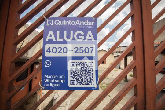 Plaquinha de casa para alugar com 1 quarto, 30m² em Jardim Andarai, São Paulo