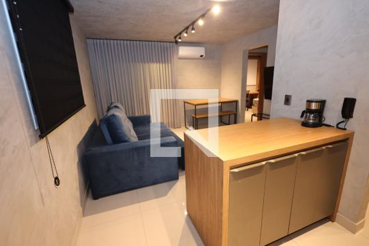 Sala de apartamento à venda com 2 quartos, 68m² em Vila Rosa, Goiânia