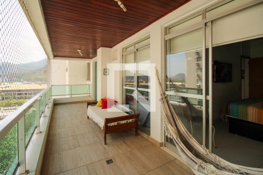 Varanda da Sala de apartamento à venda com 2 quartos, 86m² em Barra da Tijuca, Rio de Janeiro
