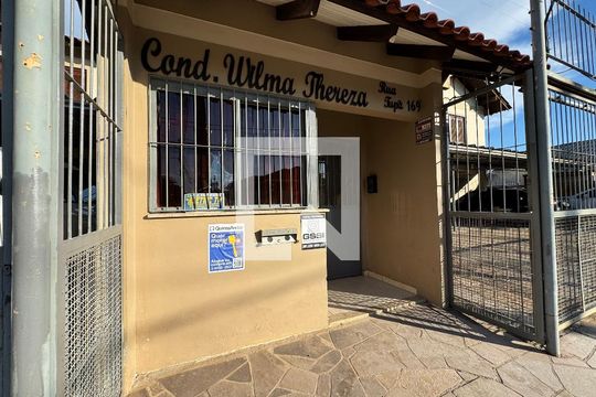 plaquinha fachada de casa de condomínio à venda com 3 quartos, 102m² em Scharlau, São Leopoldo