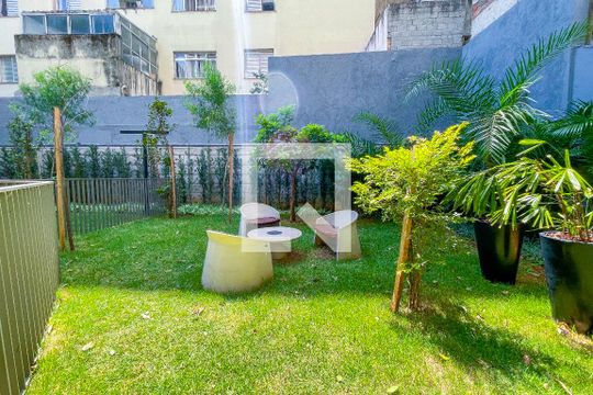 Área comum - Jardim de kitnet/studio à venda com 1 quarto, 26m² em Cerqueira César, São Paulo