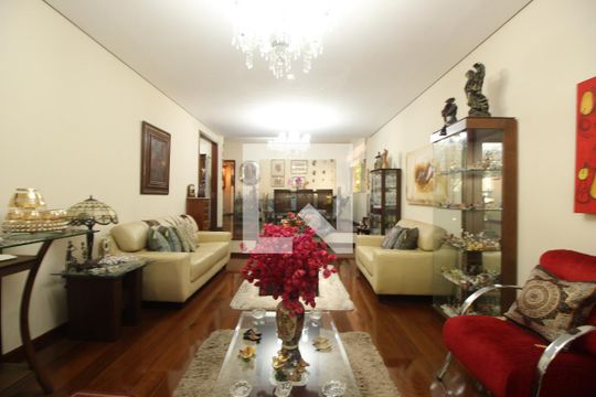 Sala de apartamento à venda com 4 quartos, 180m² em Lourdes, Belo Horizonte
