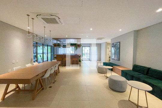 Área comum de kitnet/studio para alugar com 1 quarto, 27m² em Sumarezinho, São Paulo