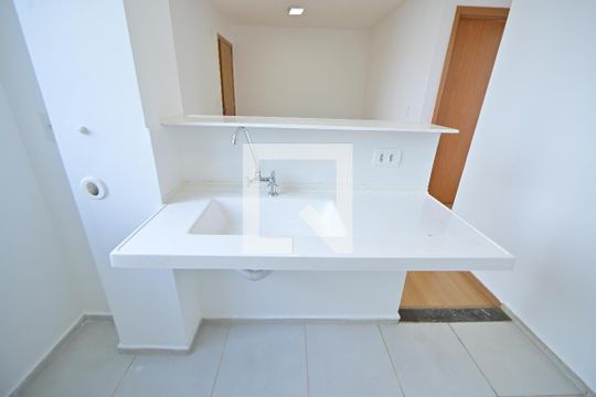 Cozinha de apartamento para alugar com 2 quartos, 43m² em Setor Gentil Meireles, Goiânia
