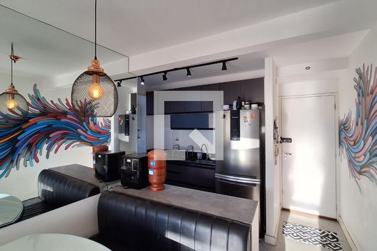 Sala de apartamento para alugar com 2 quartos, 64m² em Barra Funda, São Paulo