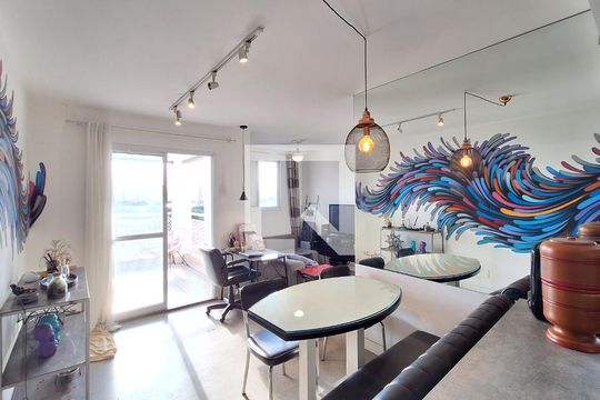 Sala de apartamento para alugar com 2 quartos, 64m² em Barra Funda, São Paulo