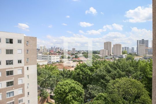 Vista da Sacada Sala de apartamento para alugar com 2 quartos, 37m² em Lapa de Baixo, São Paulo