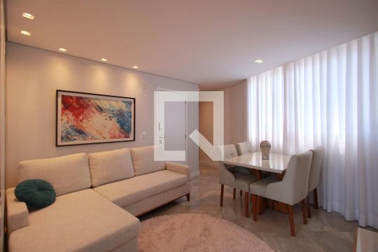 Sala de apartamento à venda com 2 quartos, 63m² em Nova Suíça, Belo Horizonte